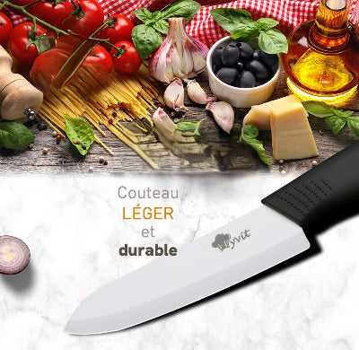 Couteau de cuisine en céramique ultra-tranchant performant