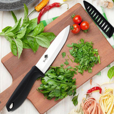 Couteau de cuisine en céramique ultra-tranchant ergonomique et écologique