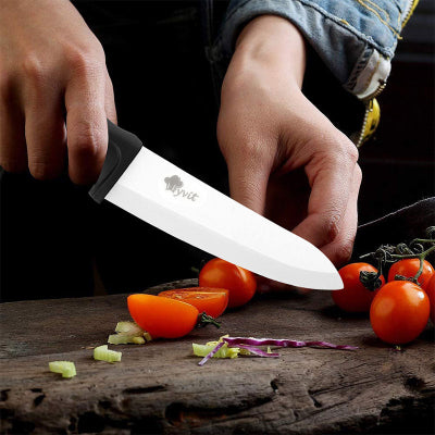 Couteau de cuisine en céramique ultra-tranchant, résistant aux acides et no rouille pas