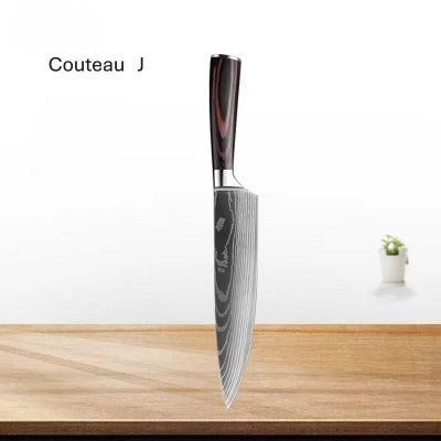 Couteau japonais ergonomique pour un confort optimal