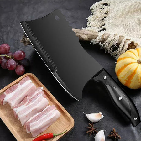 Couteau de cuisine feuille de boucher ergonomique et confortable en main