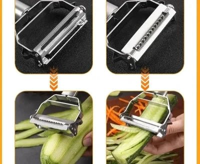 Éplucheur-Multifonction avec lames de qualité pour toutes légumes et fruits